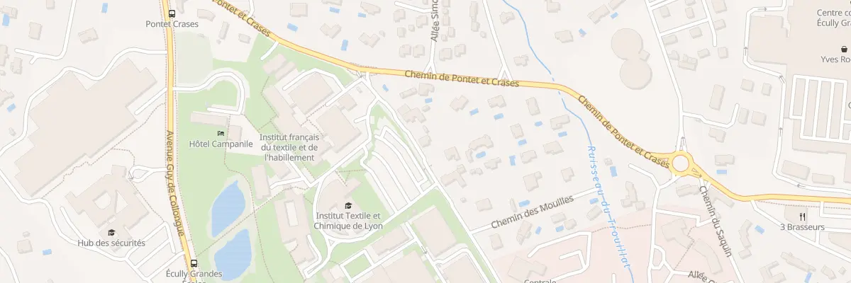Plan du 92B Che des Mouilles à Écully