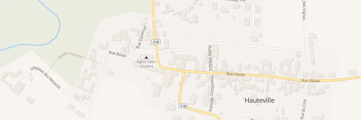 Plan du 5 Rue Haute à Hauteville