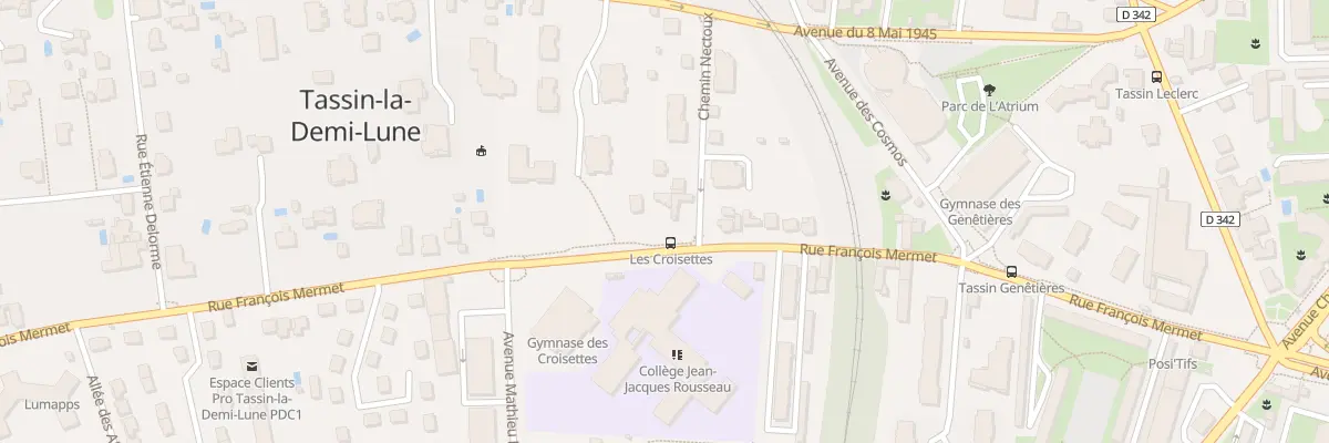 Plan du 22 Rue François Mermet à Tassin-la-Demi-Lune