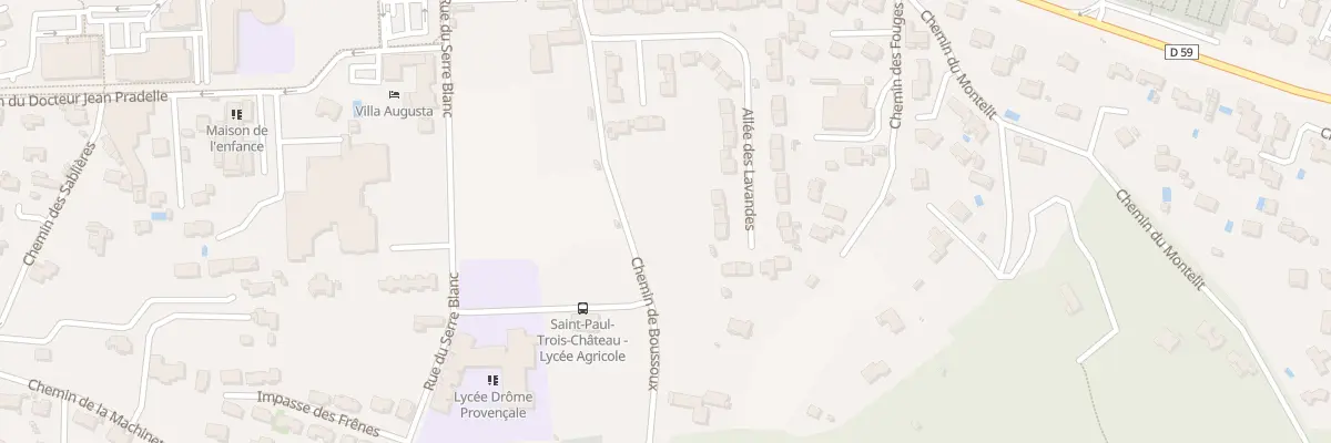 Plan du 121 Che de Boussous à Saint-Paul-Trois-Châteaux