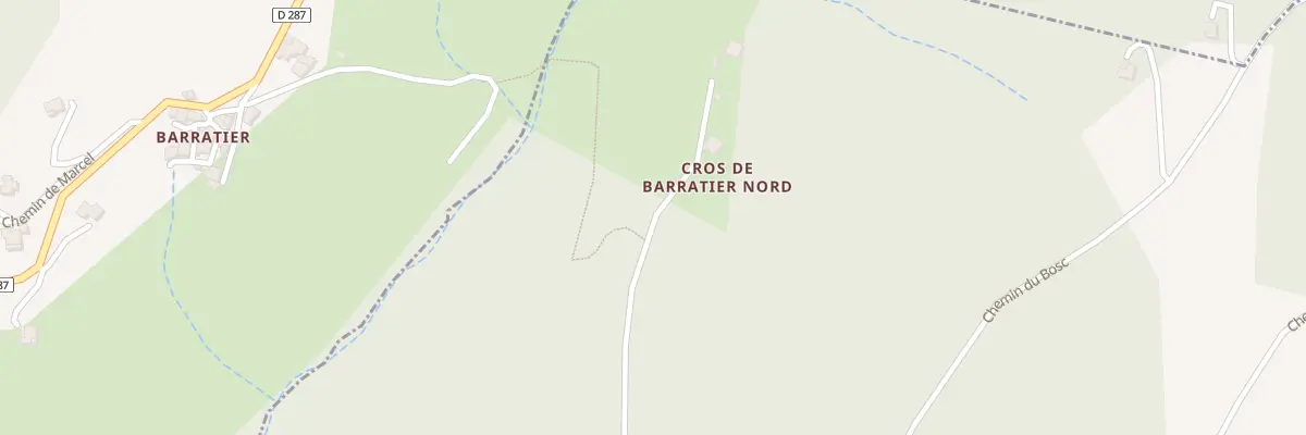 Plan du 5122 Cros de Barratier Nord à Saint-Romain-de-Lerps
