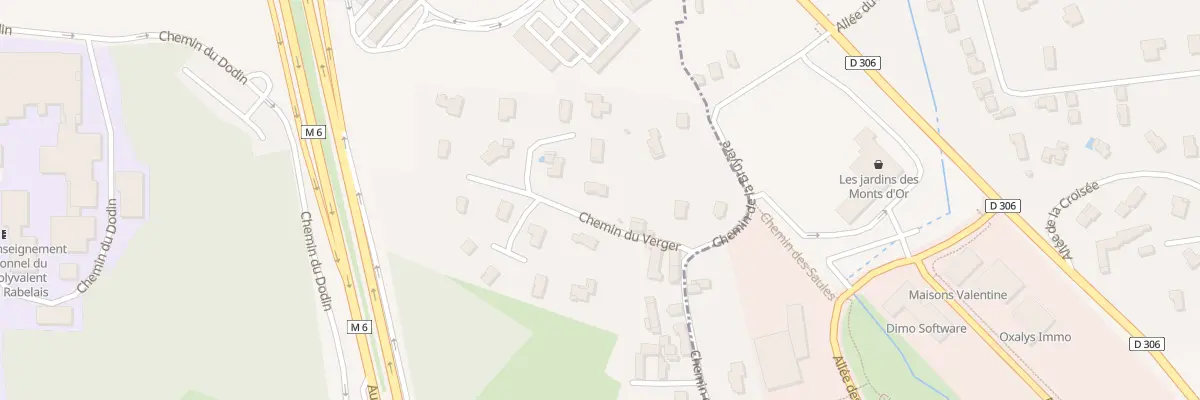 Plan du 6 Che du Verger à Dardilly
