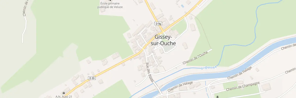 Plan du 65 Rue du Moulin Thibel à Gissey-sur-Ouche