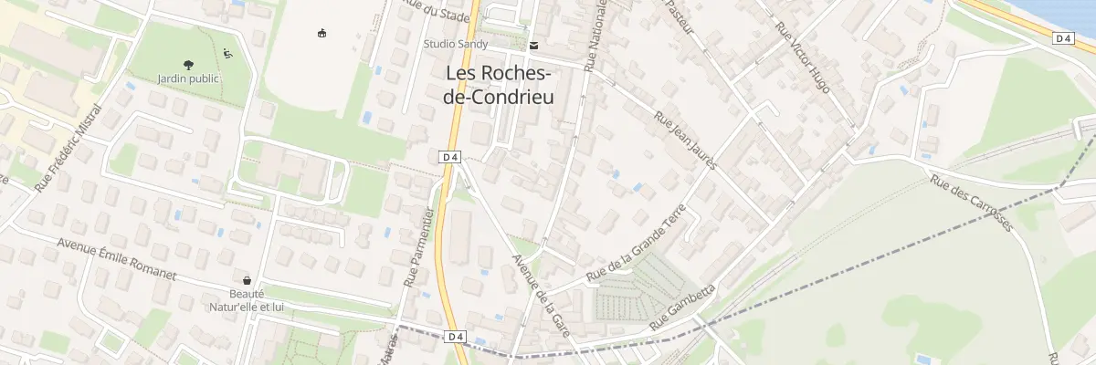 Plan du 66 Rue Nationale aux Roches-de-Condrieu