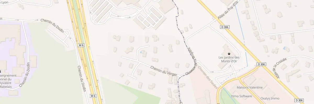 Plan du 8D Che du Verger à Dardilly