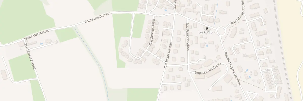 Plan du 14 Rue Georges Bizet à Saint-Maurice-l’Exil
