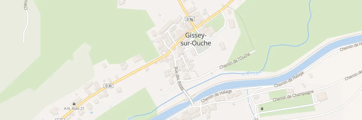 Plan du 75 Rue de l’Eglise à Gissey-sur-Ouche