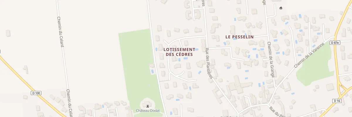 Plan du 159 All des Cedres à Chasselay