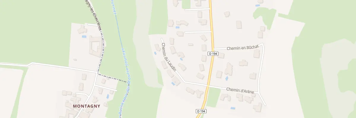 Plan du 128 Che du Laudin à Chevagny-les-Chevrières