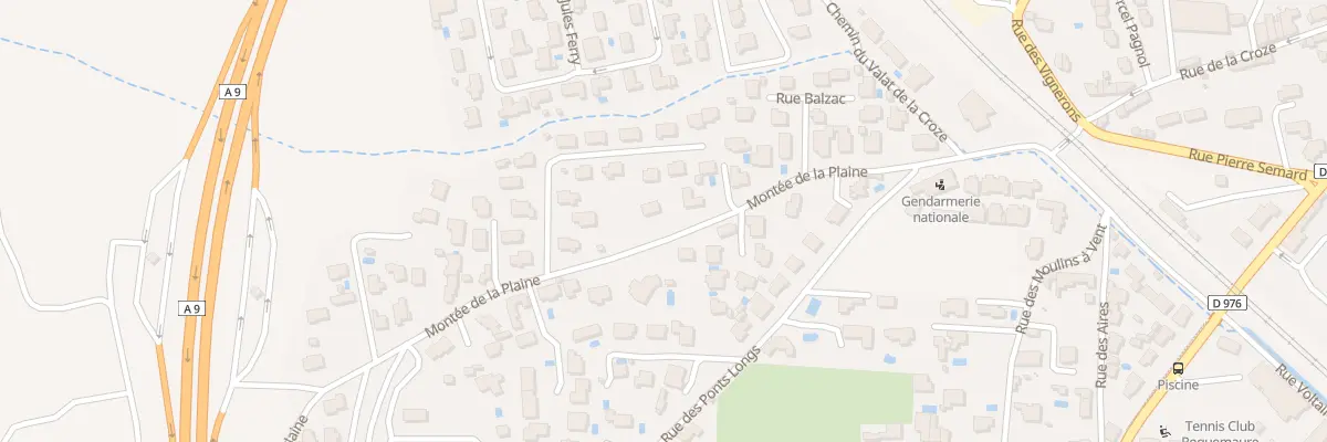 Plan du 9004 Mte de la Plaine à Roquemaure