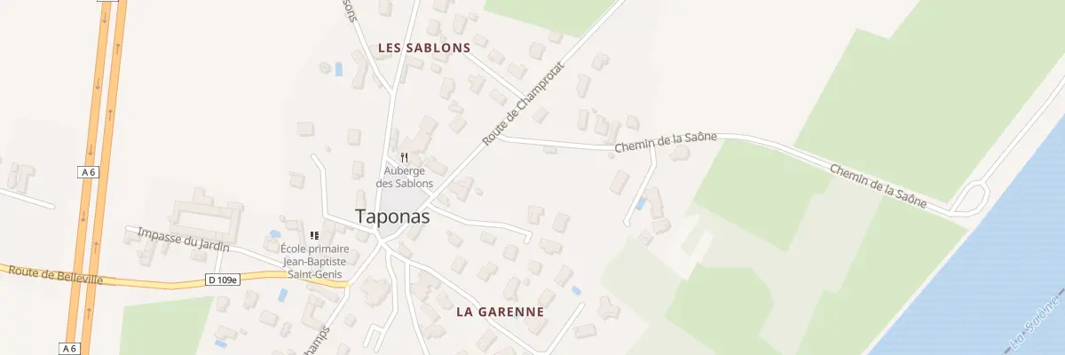 Plan du 34 Rte de Champrotat à Taponas