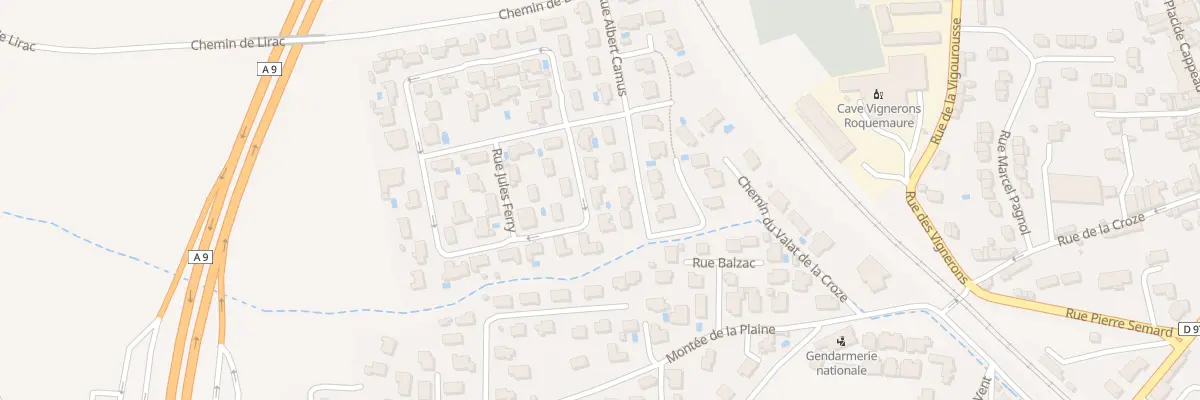 Plan du 52 Av Jean Jaurès à Roquemaure