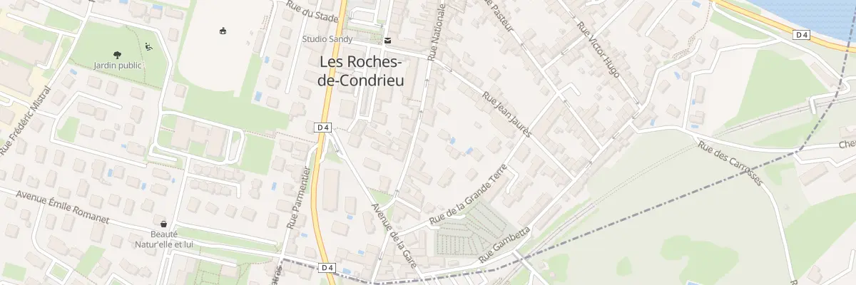 Plan du 61 Rue Nationale aux Roches-de-Condrieu