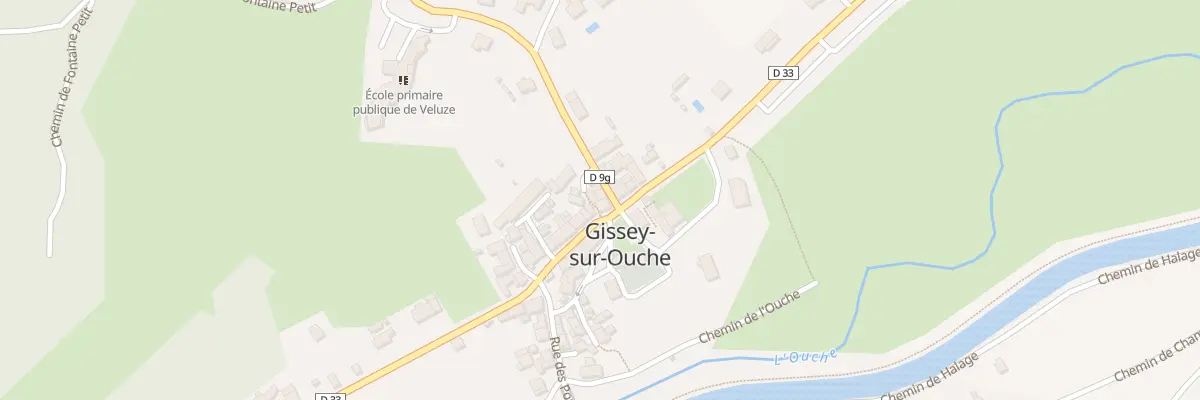 Plan du 5 Rue de Veluze à Gissey-sur-Ouche