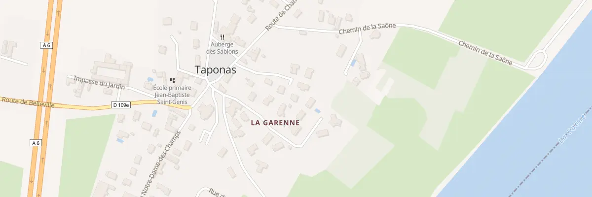 Plan du 100 Imp de la Garenne à Taponas