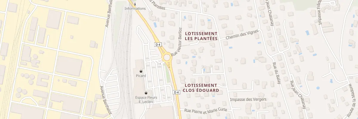 Plan du 5538 Les Plantees à Saint-Clair-du-Rhône