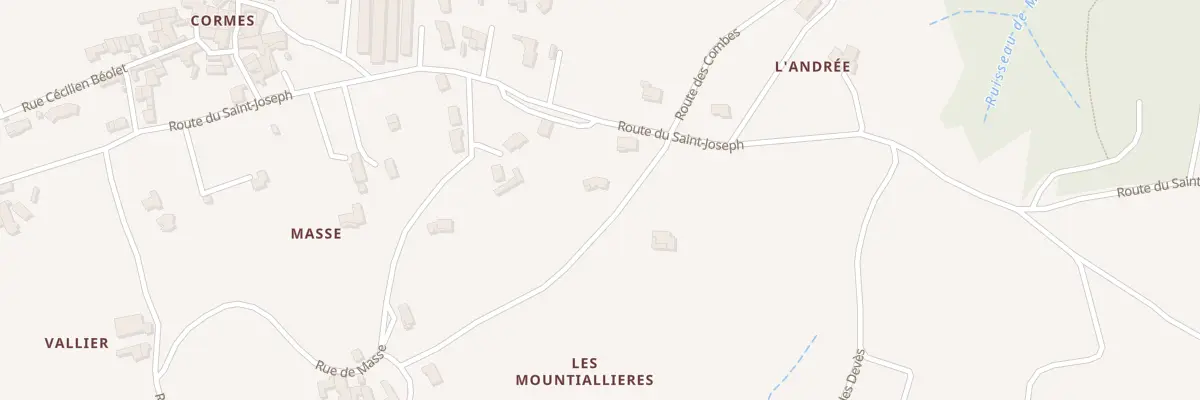 Plan du 255 Che des Montaillieres à Ardoix