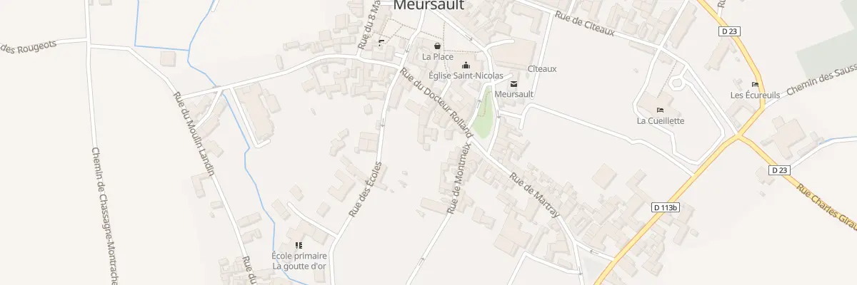 Plan du 8B Rue du Docteur Rolland à Meursault