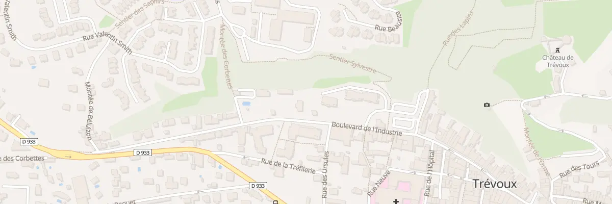 Plan du 12 Bd de l’Industrie à Trévoux