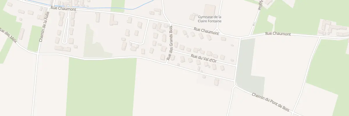 Plan du 2 Rue du Val d’Or à Fontaines