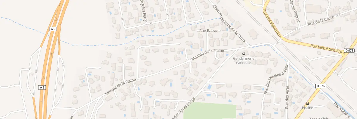 Plan du 288 Mte de la Plaine à Roquemaure