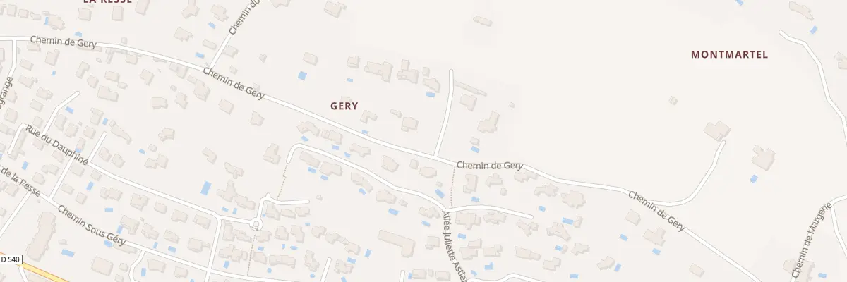 Plan du 77B Che de Géry à Montélimar