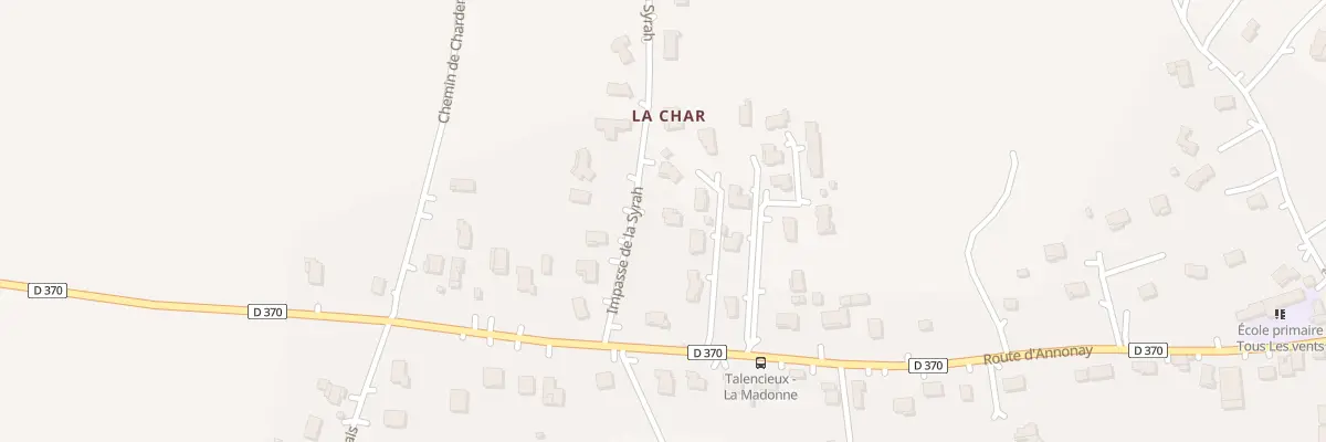 Plan du 100 Imp de la Syrah à Talencieux