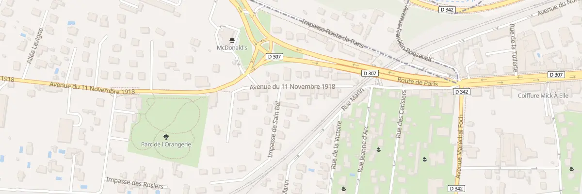 Plan du 23 Av du 11 Novembre 1918 à Tassin-la-Demi-Lune