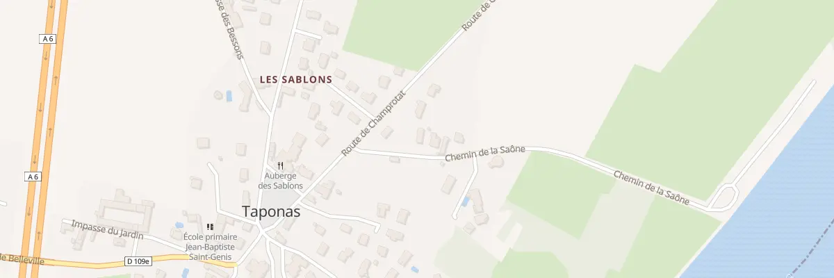 Plan du 59 Che de la Saône à Taponas