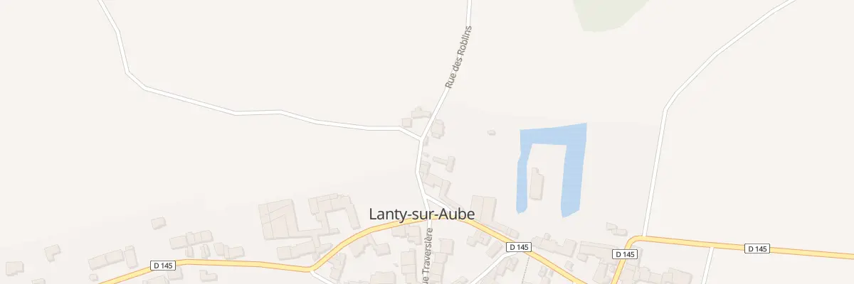 Plan du 2B Rue des Robelins à Lanty-sur-Aube