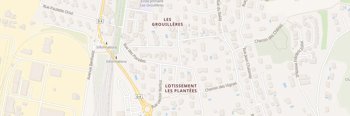 Plan du 293 Rue des Plantees à Saint-Clair-du-Rhône