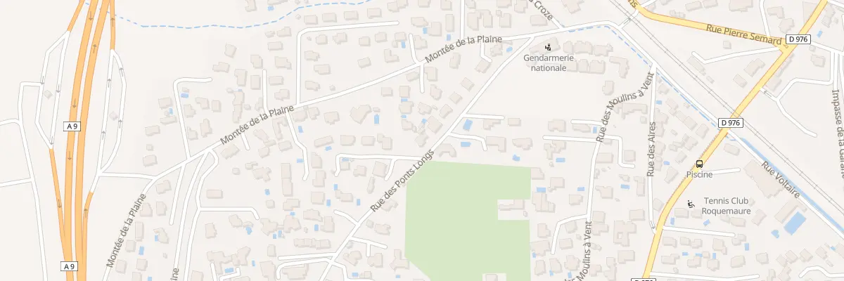 Plan du 852 Rue des Ponts Longs à Roquemaure