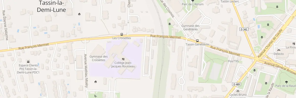 Plan du 25 Rue François Mermet à Tassin-la-Demi-Lune