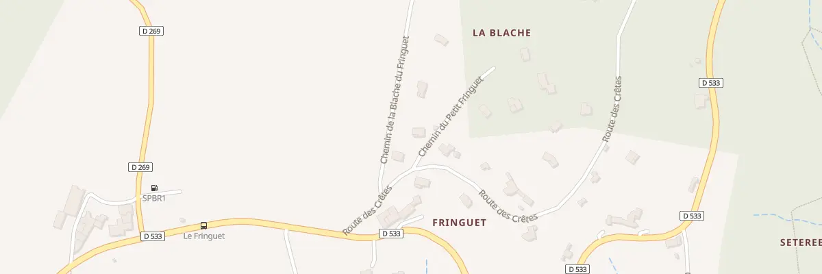 Plan du 60 Che de la Blache du Fringuet à Champis