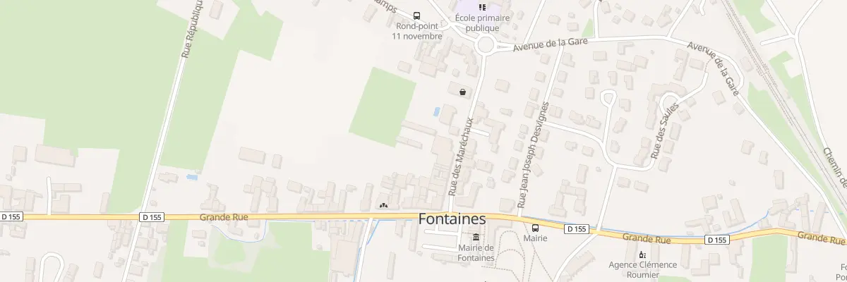 Plan du 9 Rue des Maréchaux à Fontaines