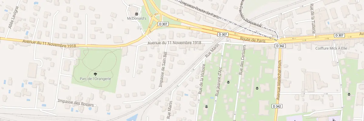 Plan du 21 Av du 11 Novembre 1918 à Tassin-la-Demi-Lune