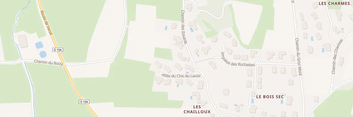 Plan du 5048 Che des Essards à Chevagny-les-Chevrières