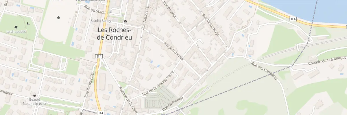 Plan du 10 Rue Jean Jaurès aux Roches-de-Condrieu
