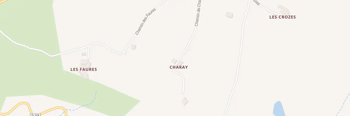 Plan du 220 Che de Charay à Plats