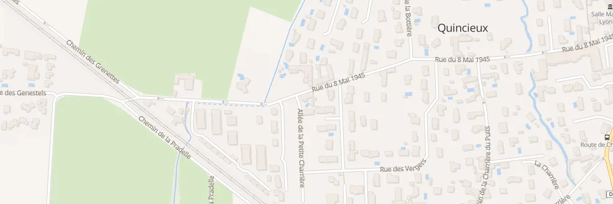 Plan du 25 Rue du 8 Mai 1945 à Quincieux