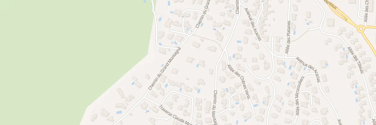 Plan du 13 Che du Grand Montagne à Villeneuve-lès-Avignon