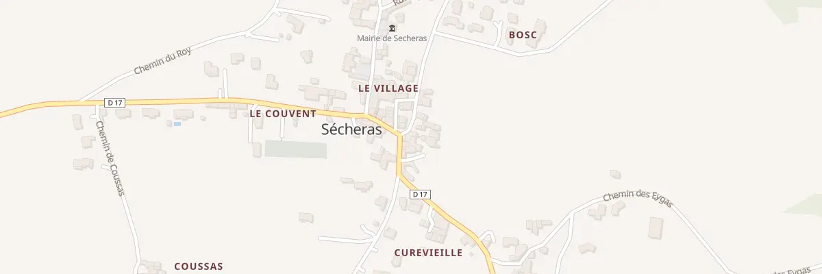 Plan du 2 Pl Jeanne d’Arc à Sécheras