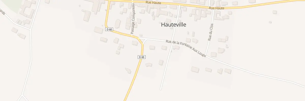 Plan du 2 Rue de la Fontaine aux Loups à Hauteville