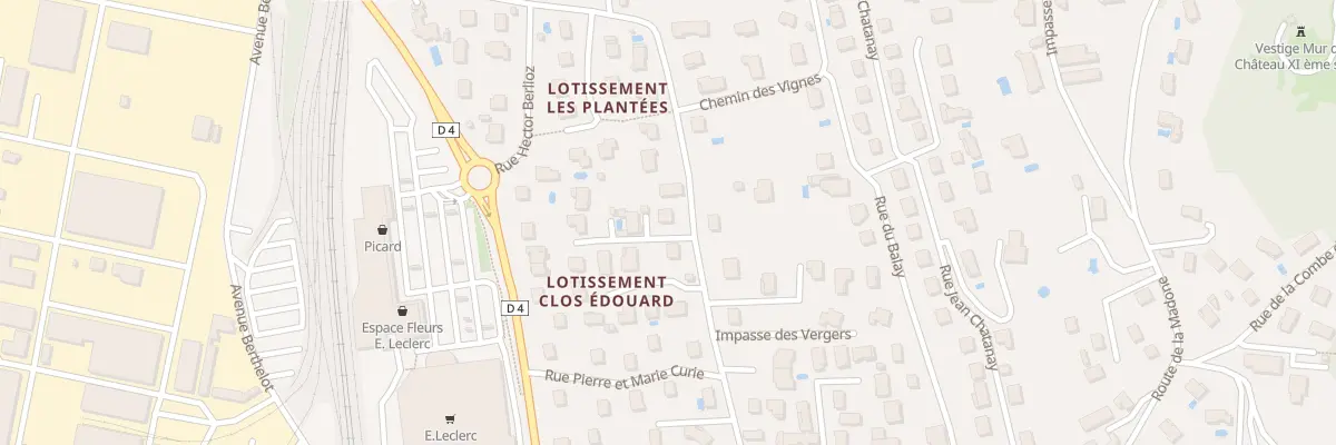 Plan du 498 Rue des Plantees à Saint-Clair-du-Rhône