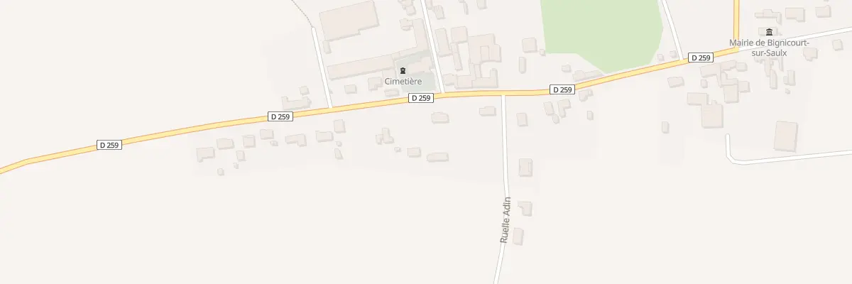 Plan du 19 Gr Grande Rue à Bignicourt-sur-Saulx