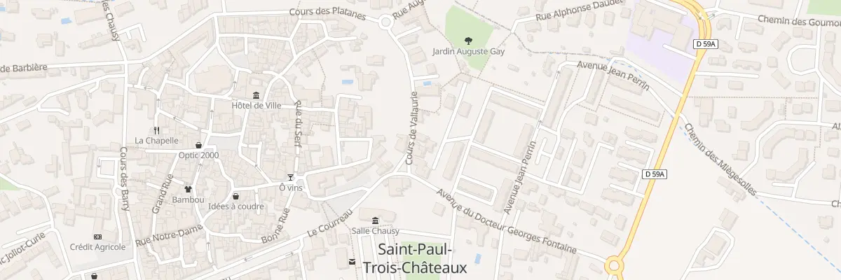 Plan du 4 Crs de Valaurie à Saint-Paul-Trois-Châteaux