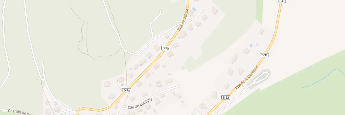 Plan du 590 Rue de Veluze à Gissey-sur-Ouche