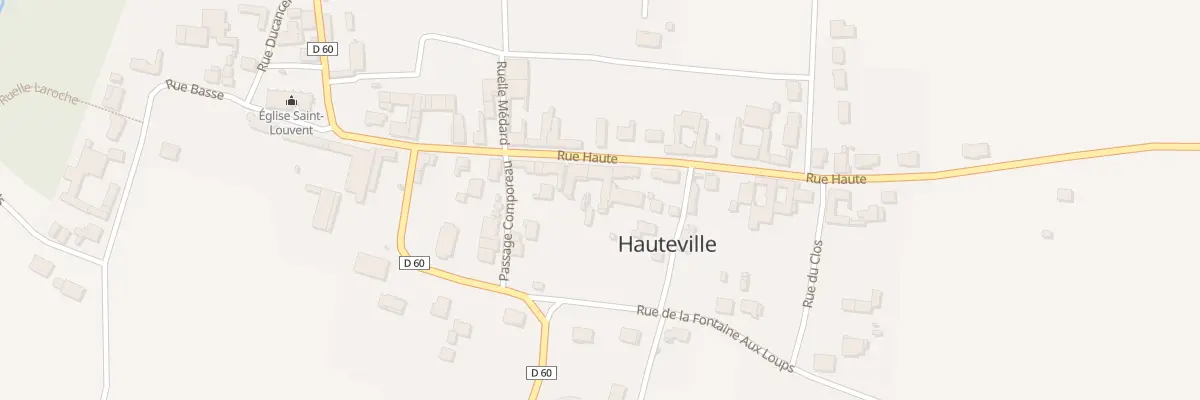 Plan du 18 Rue Haute à Hauteville