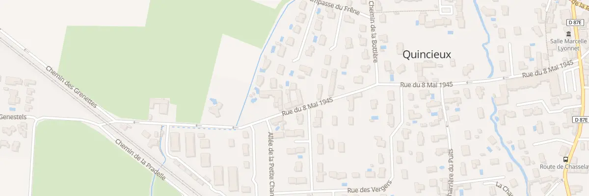Plan du 34 Rue du 8 Mai 1945 à Quincieux