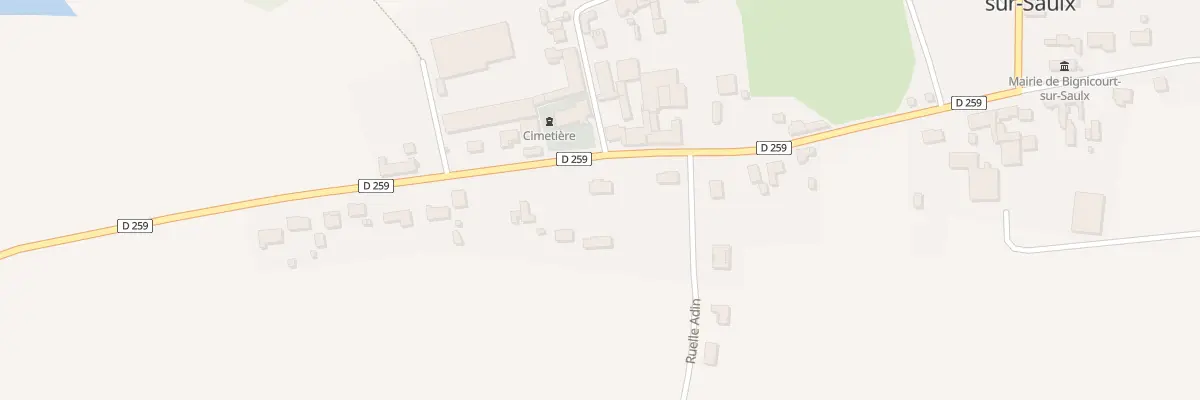 Plan du 19T Gr Grande Rue à Bignicourt-sur-Saulx